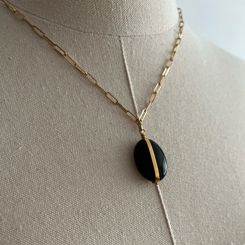Isabel Marant Black and Gold Necklace